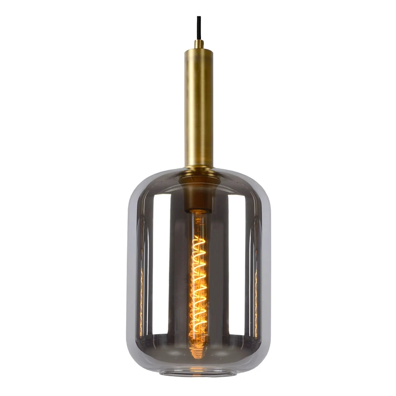Pendelleuchte Joanet 3-flammig mit Schirm aus Glas