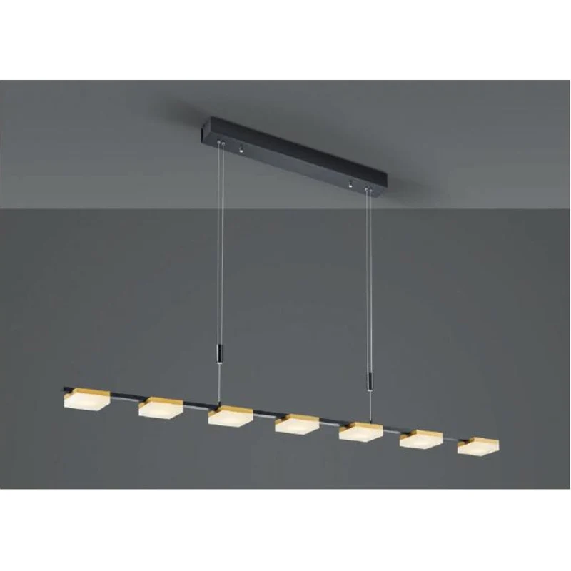 LED-Pendelleuchte Quad 120 cm Schwarz – Abverkauf