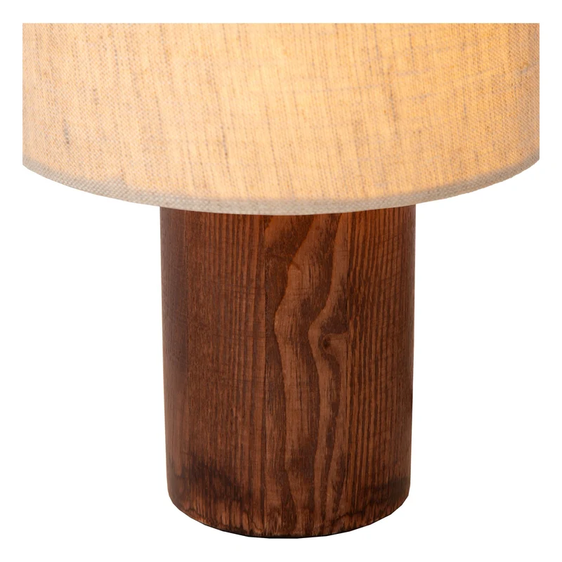 Tischlampe Tachina mit Leinenschirm Länge 15cm