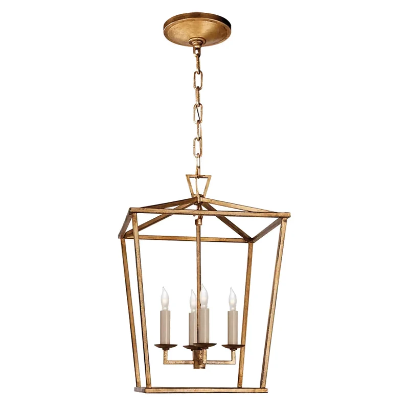 Open-Frame Brass Lantern Pendant | 4-Light | CL85074V