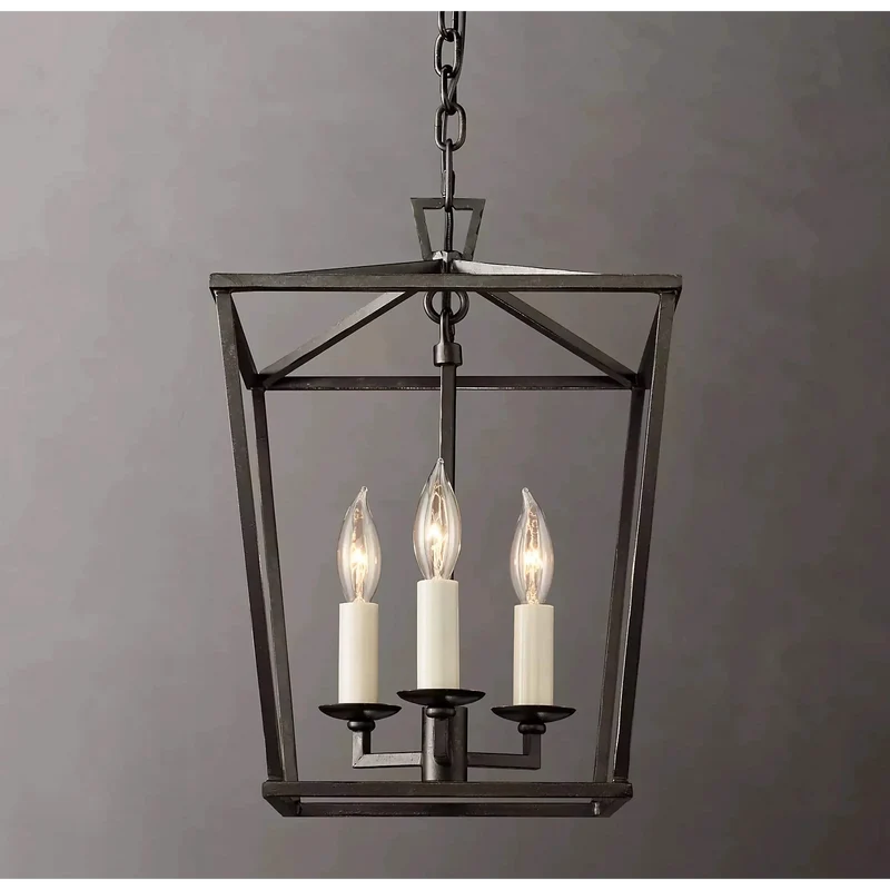 Open-Frame Brass Lantern Pendant | 4-Light | CL85074V