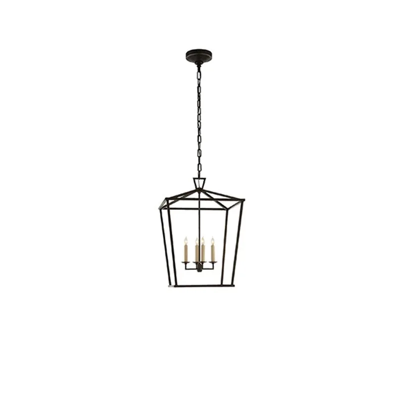 Open-Frame Brass Lantern Pendant | 4-Light | CL85074V