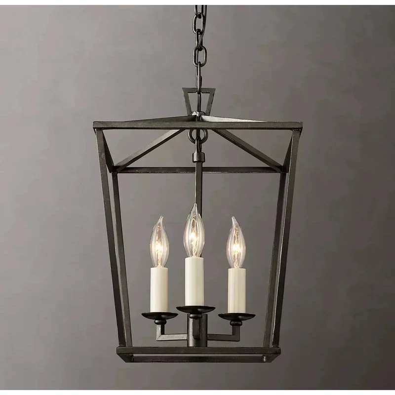 Open-Frame Brass Lantern Pendant | 4-Light | CL85074V