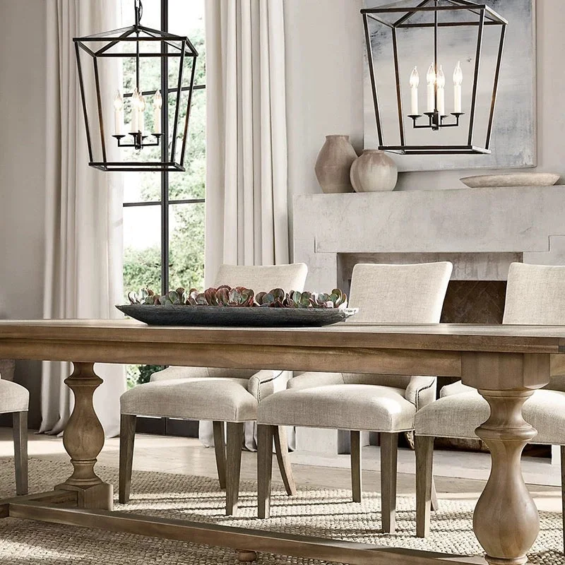 Open-Frame Brass Lantern Pendant | 4-Light | CL85074V