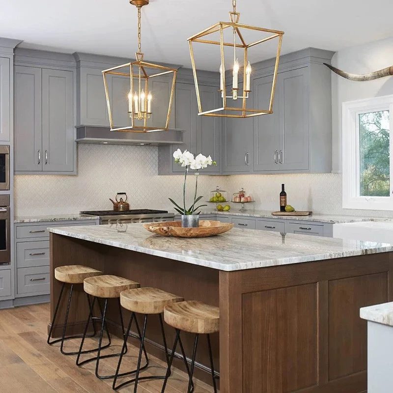 Open-Frame Brass Lantern Pendant | 4-Light | CL85074V