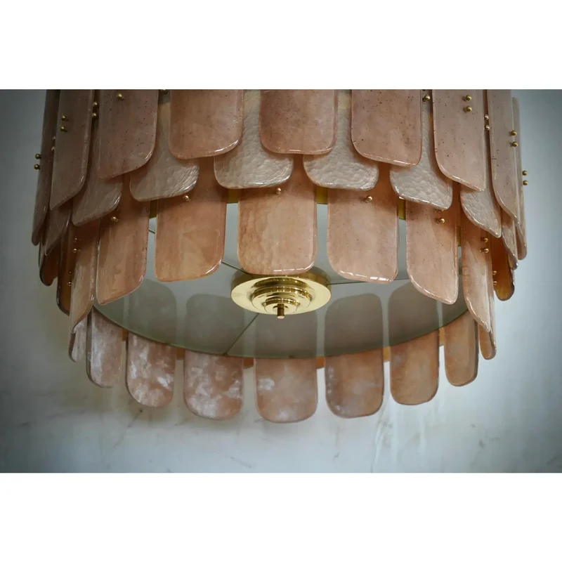 The Ascenza Chandelier | Glass & Brass | CLND042