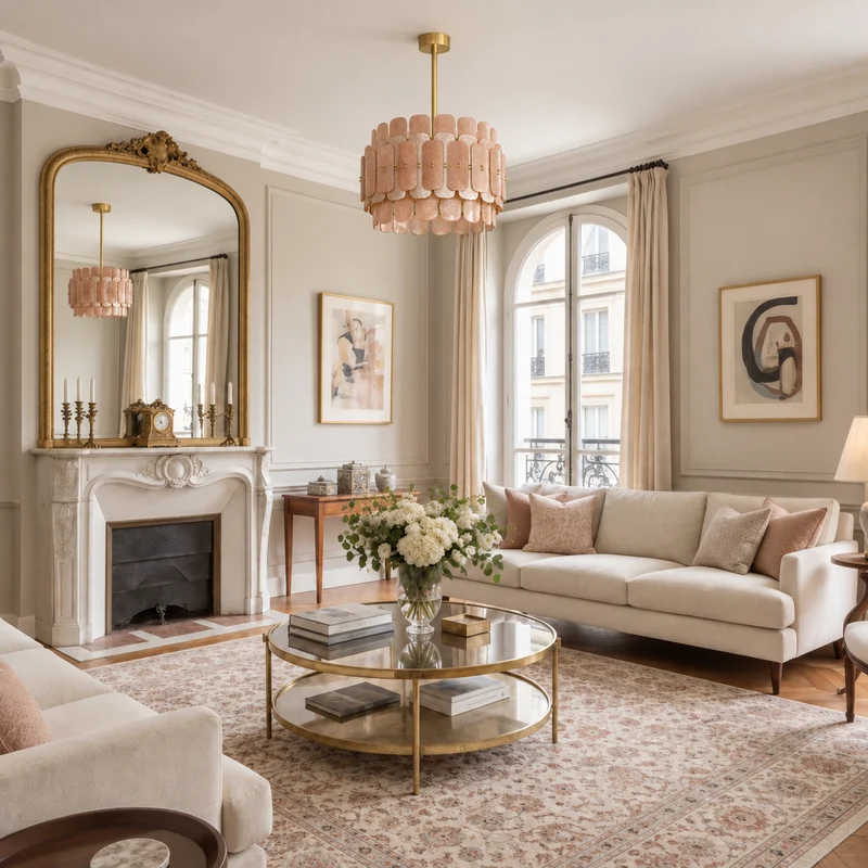 The Ascenza Chandelier | Glass & Brass | CLND042