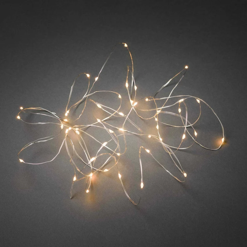 Konstsmide LED-Tropfenlichterkette, bersteinfarben, appgesteuert