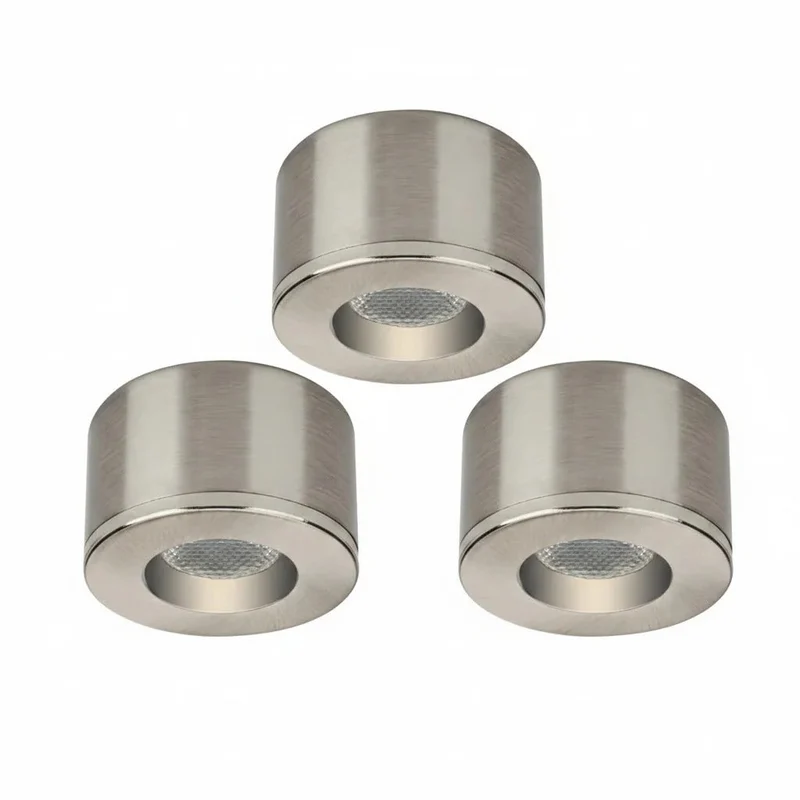 6er Set LED Spots Einbau & Aufbau dimmbar Alu IP44 55mm – Malmbergs MD-31
