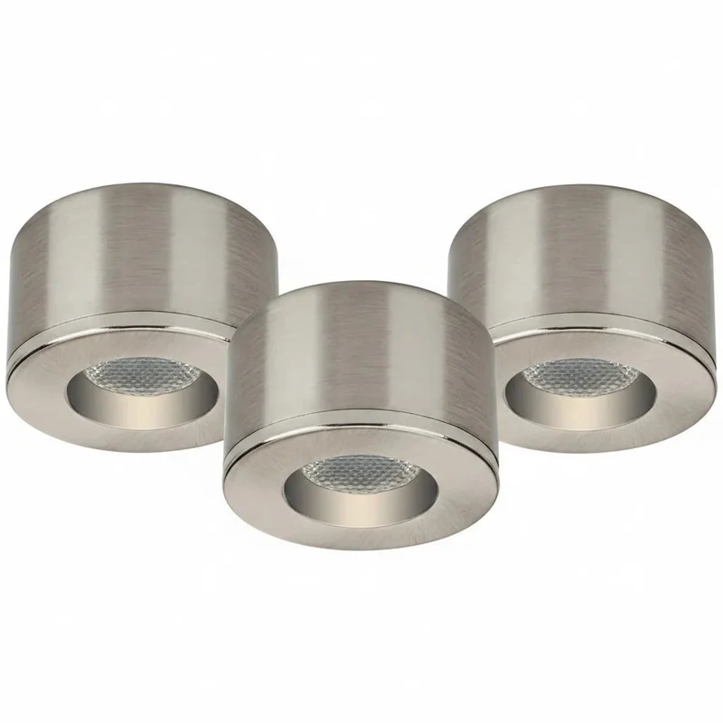 Malmbergs MD-29 LED Kit Satin – 6er Set Mini LED Spots – Dimmbar – Einbau & Aufbau – IP44 – 36mm