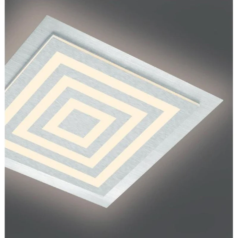 LED-Deckenleuchte Athos Quadrat Aluminium – Abverkauf