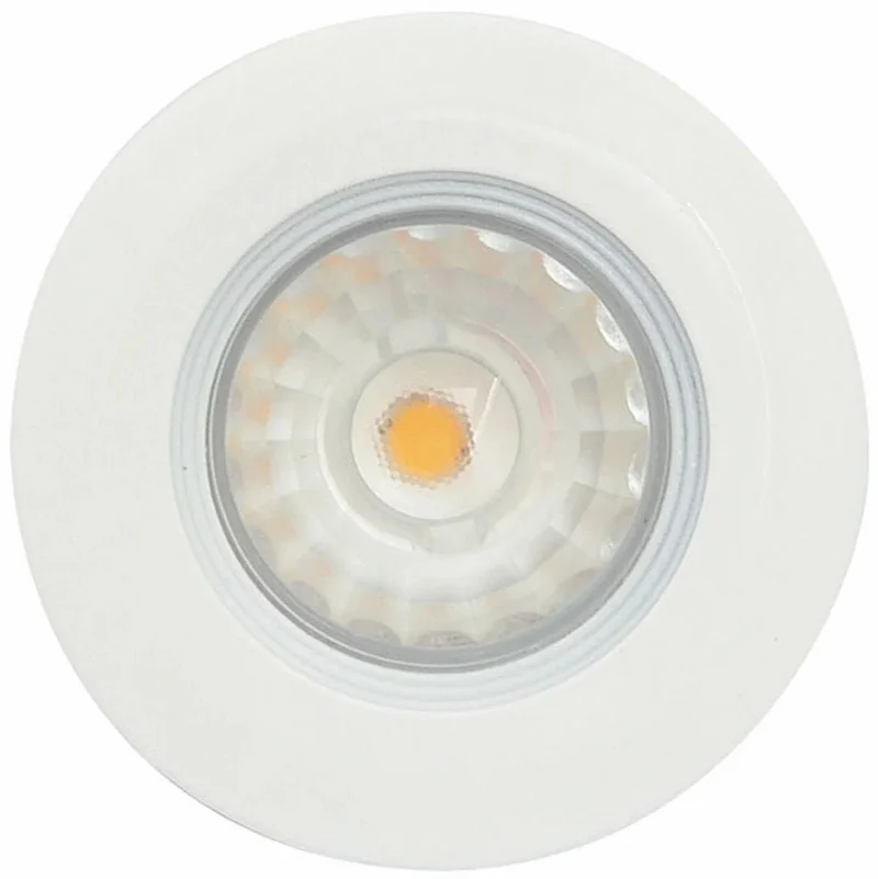 LED Einbaustrahler MD-99 – 7 W, dimmbar, IP44, Ø 60 mm, ultra flach 22 mm, warmweiß 2700 K, inkl. Trafo | Malmbergs