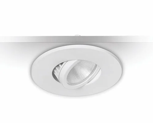 6er Set LED Einbaustrahler MD-350 – dimmbar, schwenkbar, IP44, Ø 68 mm, warmweiß 2700 K, weiß | Malmbergs