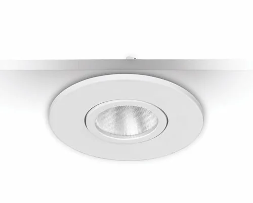 6er Set LED Einbaustrahler MD-350 – dimmbar, schwenkbar, IP44, Ø 68 mm, warmweiß 2700 K, weiß | Malmbergs