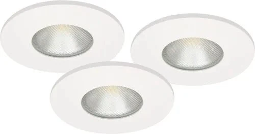 9er Set LED Einbaustrahler MD-315 dimmbar IP44 – Slim 60 mm, 230 V, Weiß