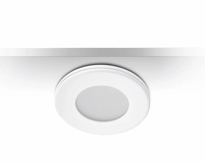 6er Set LED Möbeleinbaustrahler MD-305 – dimmbar, ultra flach 6 mm, Ø 57 mm, warmweiß 3000 K, weiß | Malmbergs
