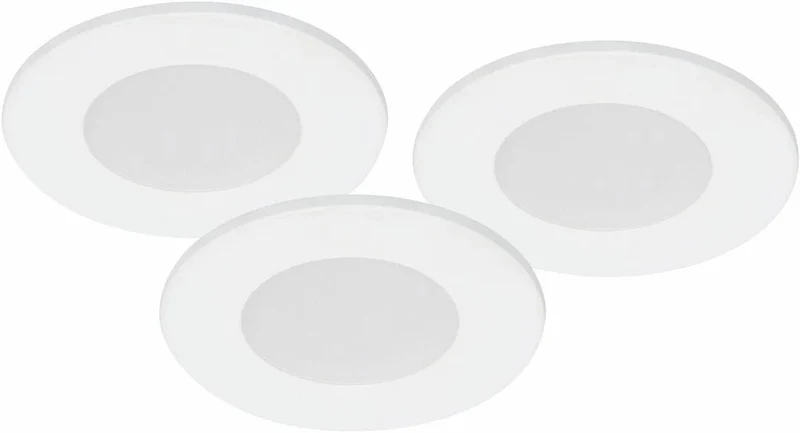 6er Set LED Möbeleinbaustrahler MD-305 – dimmbar, ultra flach 6 mm, Ø 57 mm, warmweiß 3000 K, weiß | Malmbergs
