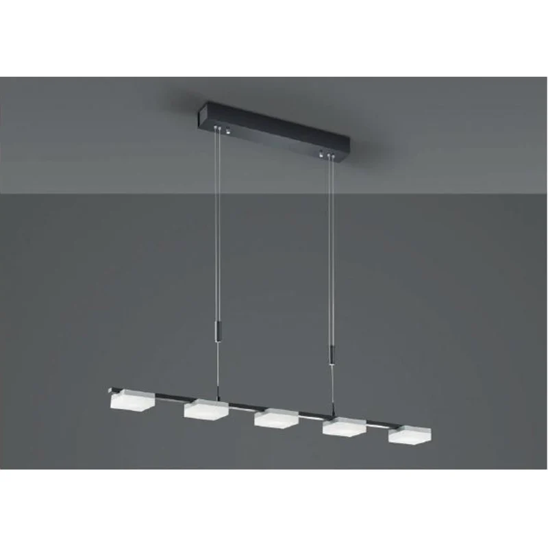 LED-Pendelleuchte Quad 84 cm Schwarz – Abverkauf