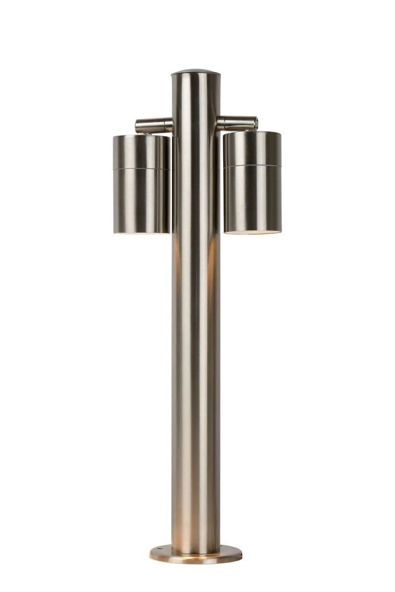 LED-Pollerleuchte Arne 2-flammig IP44 Chrom