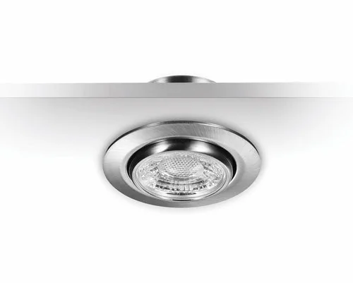 6er Set LED Einbaustrahler Silber – dimmbar – schwenkbar – IP44 – ultra flach – Malmbergs MD-13