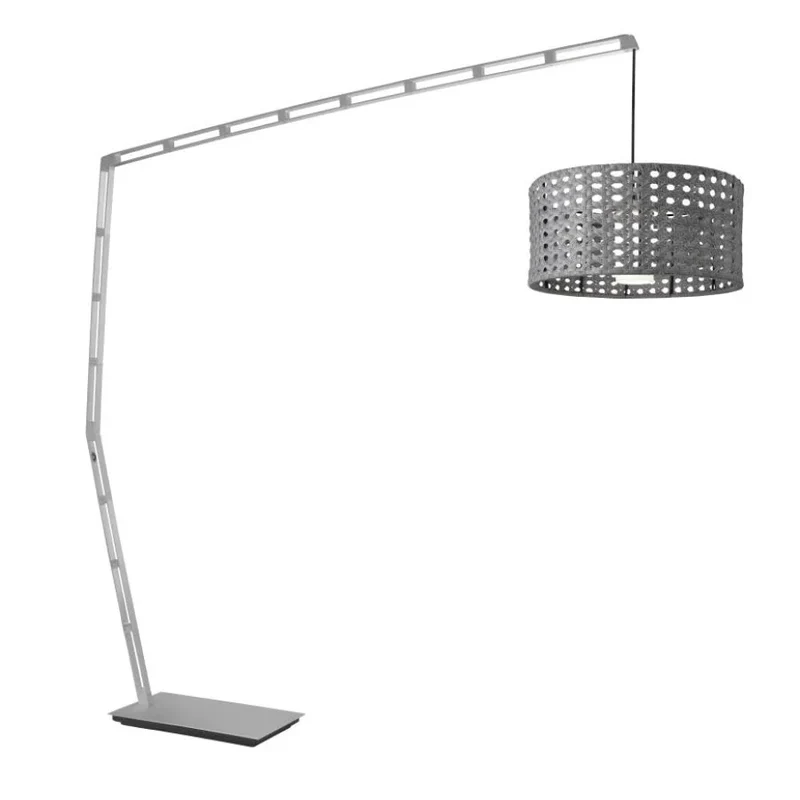 XXL Lampenschirm Outdoor Korb-Optik grau 60 cm E27 Kunststoff | Sompex