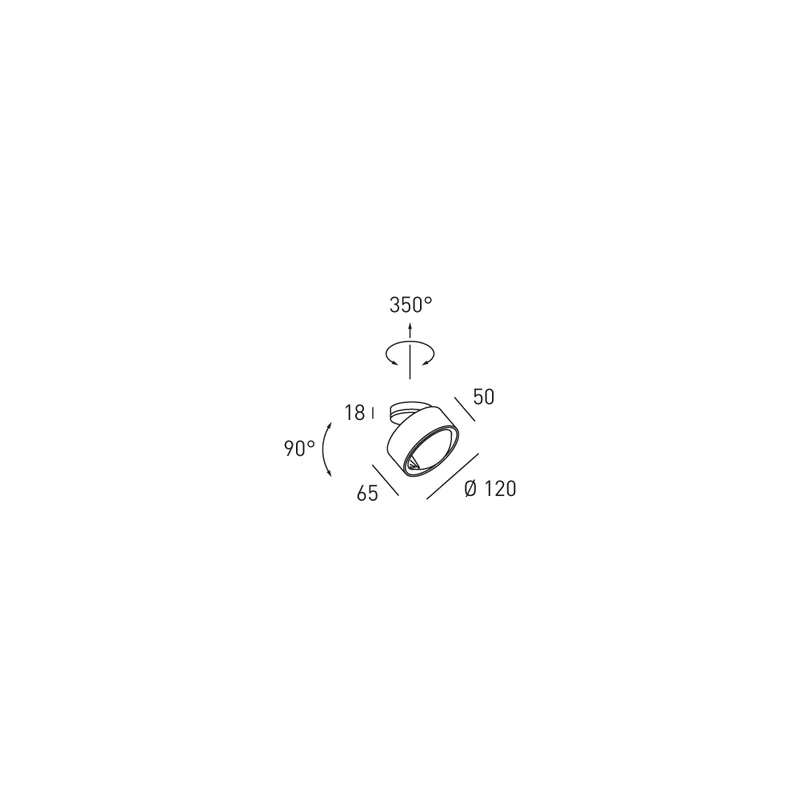 Deckenstrahler Clippo Optic Royal