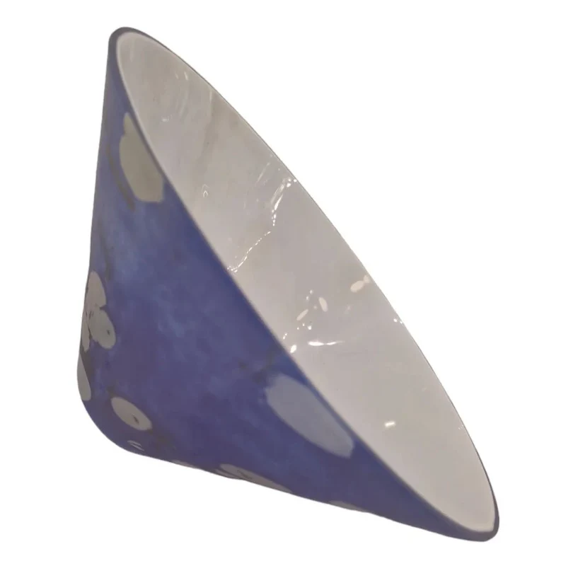 BRUCK Lampenglas Ersatzglas – handbemalter Glas-Lampenschirm in Blau