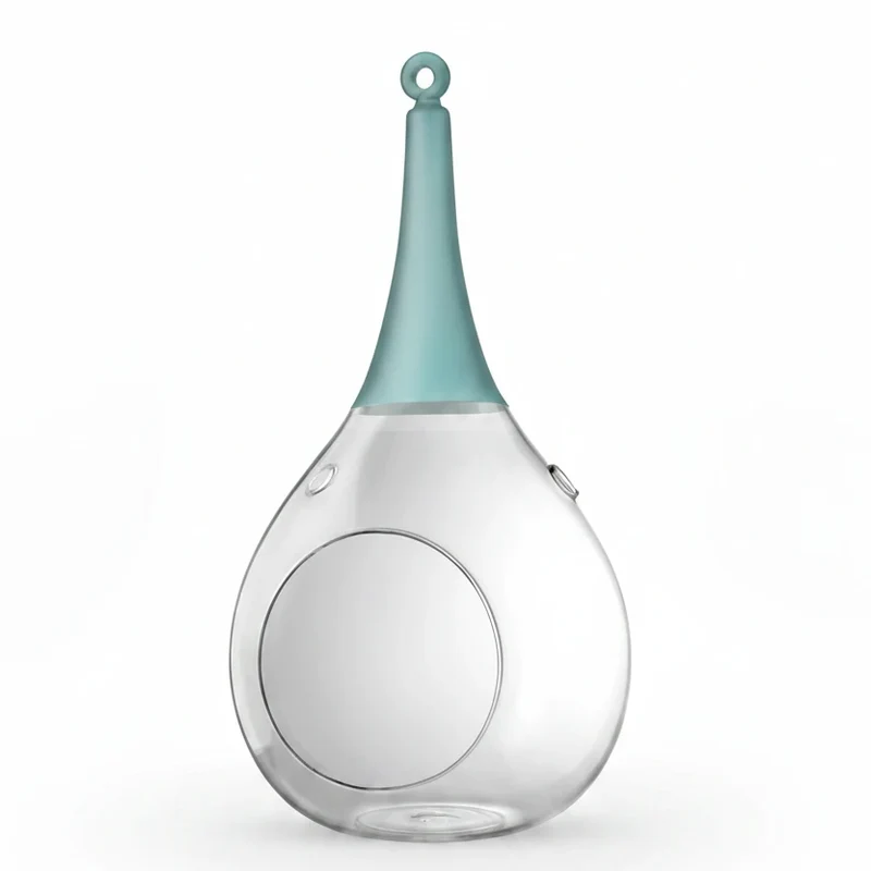 Sompex Taura Hängewindlicht Blau 35 cm – mundgeblasen · handbemalt · Glas · Tropfenform
