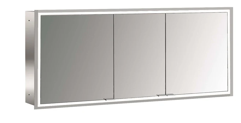 Frasco Centric LED-Spiegelschrank 140 cm Unterputz Aluminium – Abverkauf
