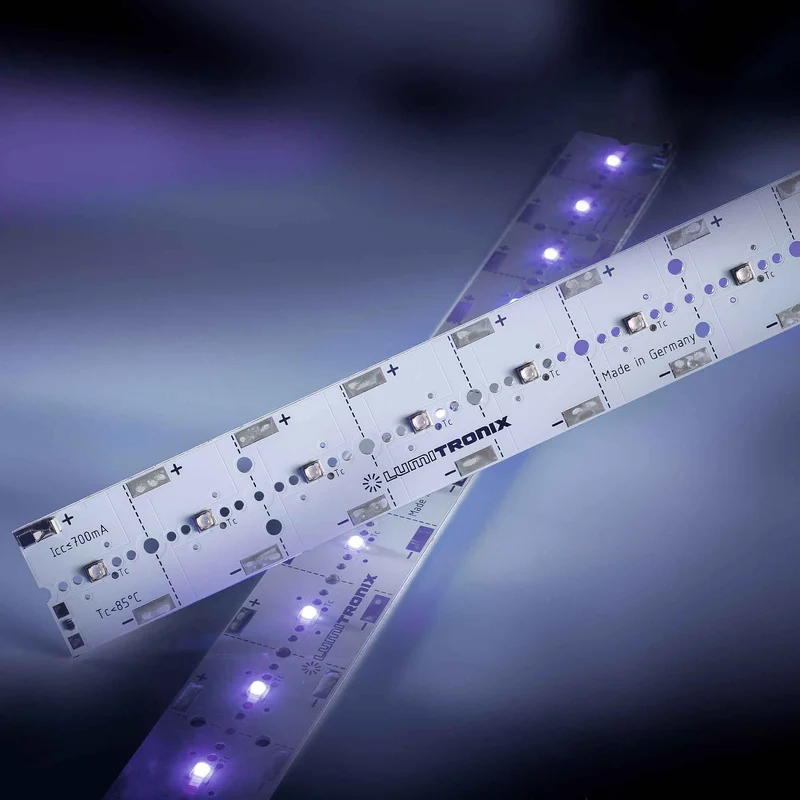 PowerBar V3 LED-Modul, Aluminium, 12x UV-LEDs, 286x28,5mm