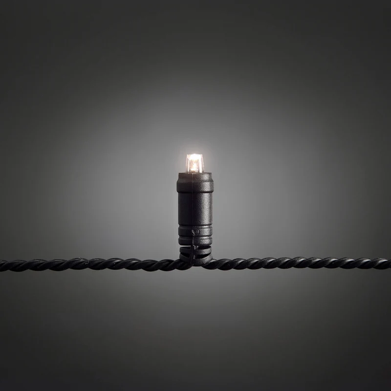 Konstsmide LED-Lichterkette, warmweiß, mit 9h Timer, IP44