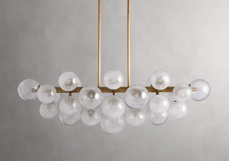 Sillam Linear Brass Chandelier | CLKRH085