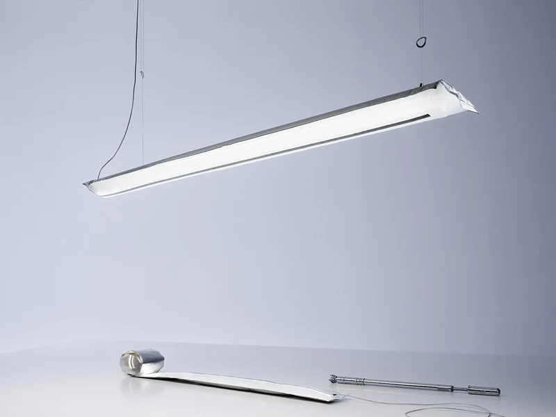 Ingo Maurer Blow Me Up LED-Leuchte Silber/Transparent – Abverkauf
