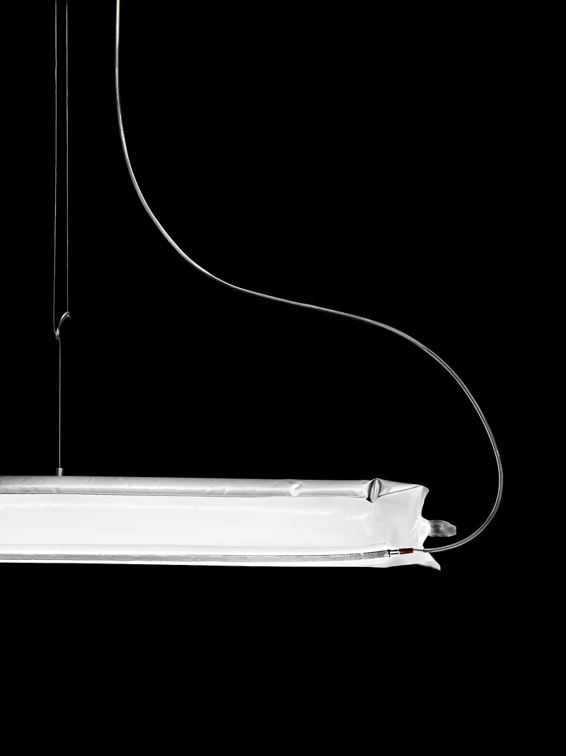 Ingo Maurer Blow Me Up LED-Leuchte Silber/Transparent – Abverkauf