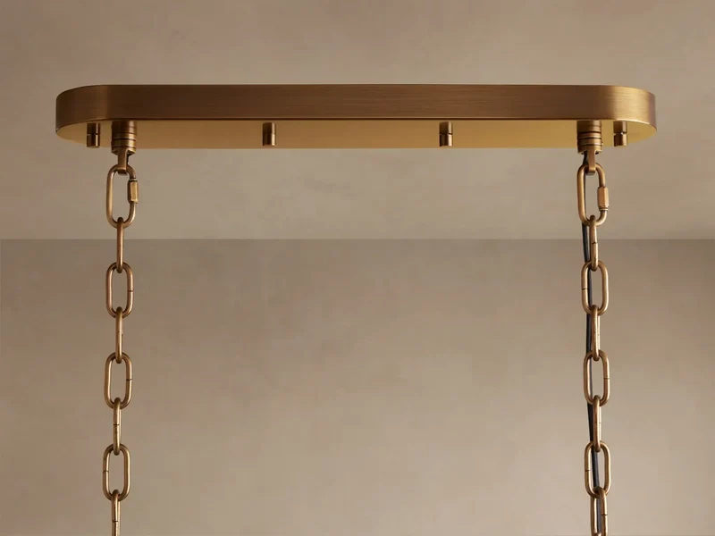 Veneziana Linear Chandelier | Cast Glass | CLVNZLIN