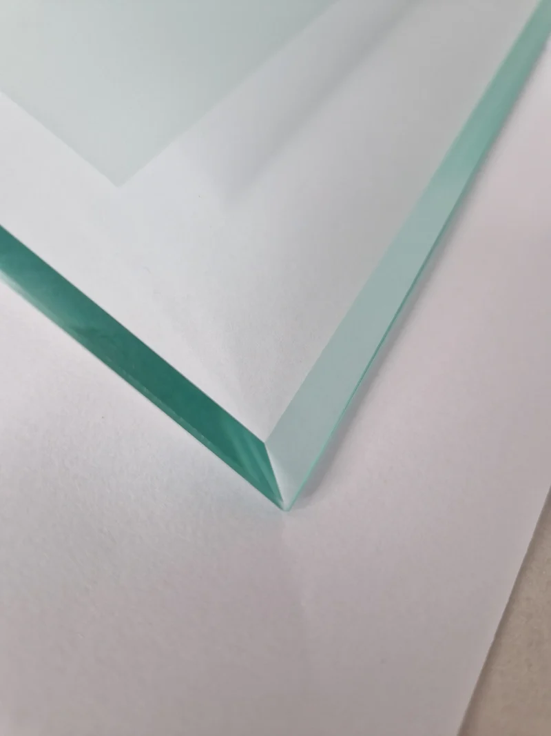 Lampenglas rechteckig gebogen für Wandleuchte 30 cm x 28,5 cm - Klares Ersatzglas Contra Sompex groß