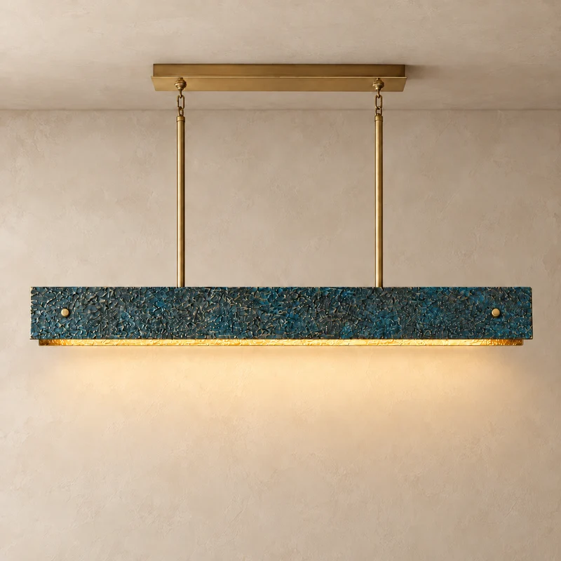 The Matera Horizon | Solid Cast Blue & Brutalist Texture | CLMTLB