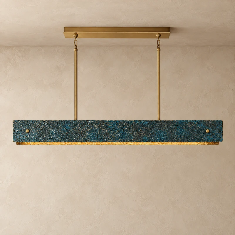 The Matera Horizon | Solid Cast Blue & Brutalist Texture | CLMTLB
