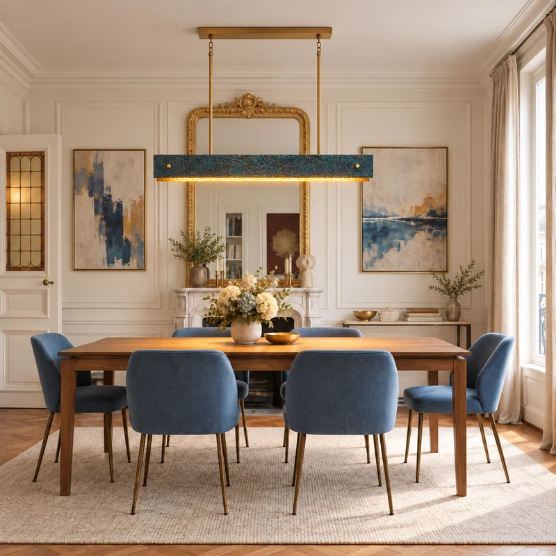 The Matera Horizon | Solid Cast Blue & Brutalist Texture | CLMTLB