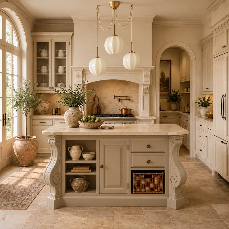 Ribbed Cream Glass Chandelier | Brass | CLRIB030CH