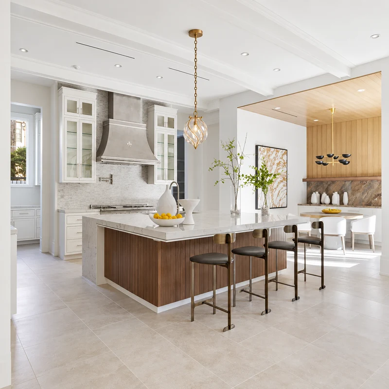 The Belluno Lantern | Clear Glass & Brass Pendant | CLND038-C