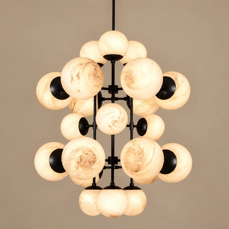 The Aventino Globe Cascade | Alabaster or Glass | CLAVE19