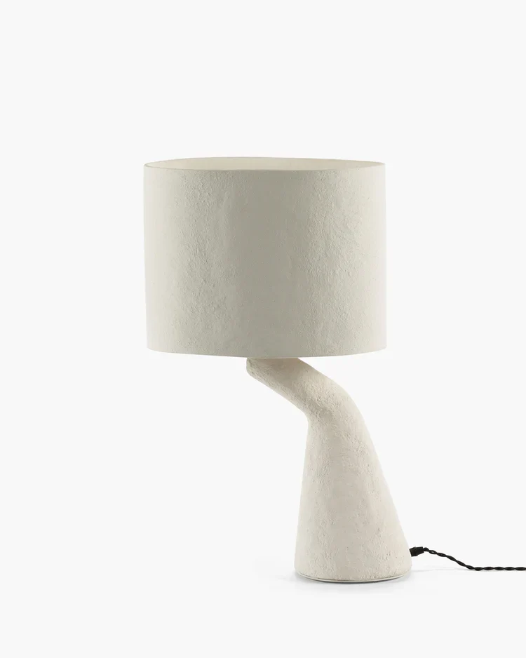 Lampe Earth 04 Pappmaché weiß Serax