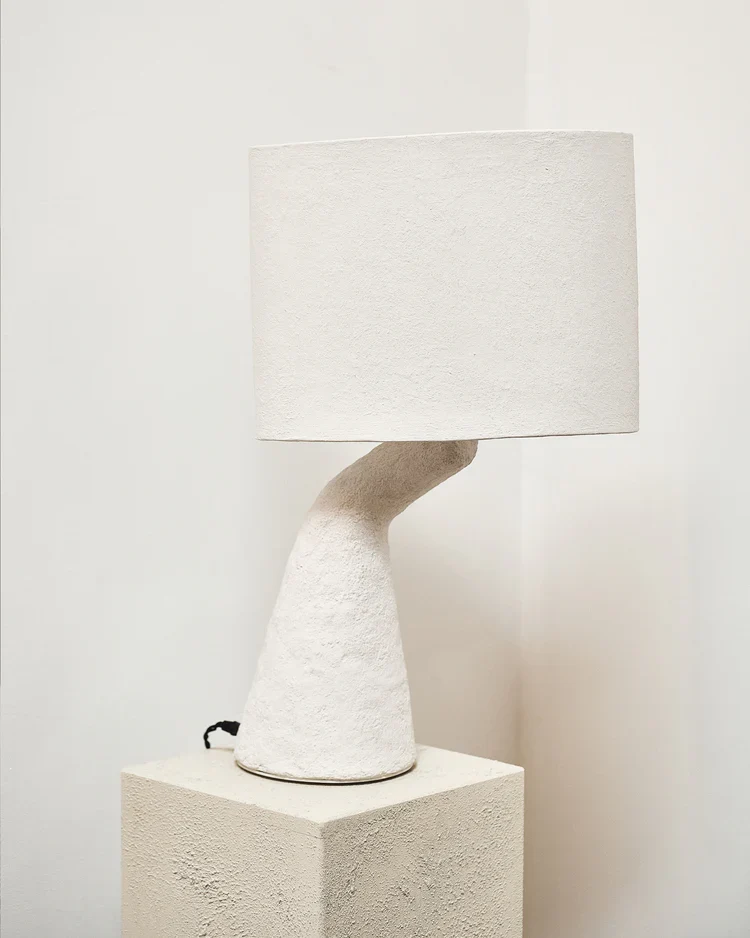 Lampe Earth 04 Pappmaché weiß Serax
