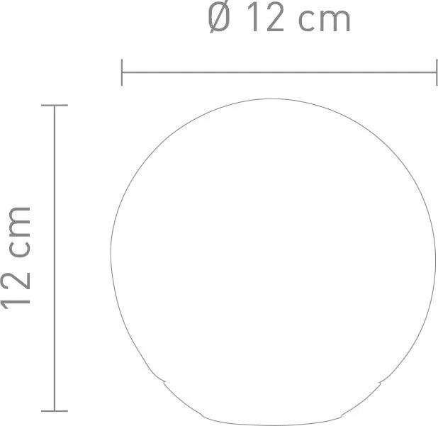 Sompex Puppi 12 LED-Kugeltischlampe – Glas weiß, Chrom, Ø 12 cm, dimmbar