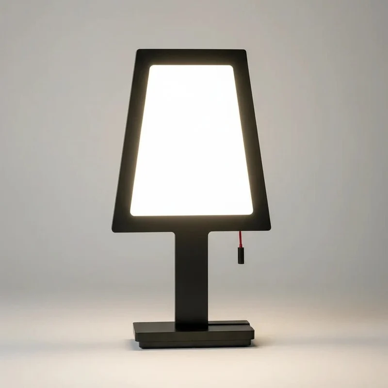 Sompex Steve LED-Tischlampe ultraflach – nur 1 cm tief, Schwarz, Touchdimmer