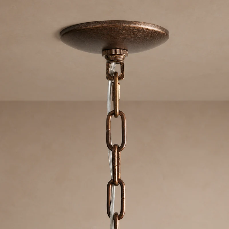 The Intreccio Tiered Rattan Chandelier | Cognac | CLINT-CG