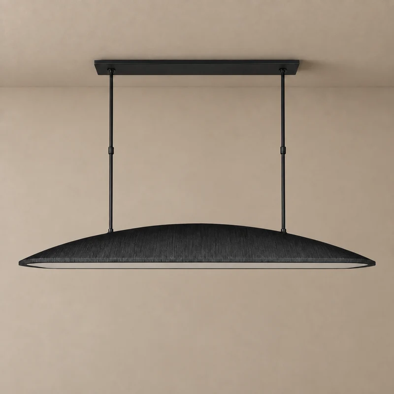 Linear Black Chandelier Light | CLMJU015B