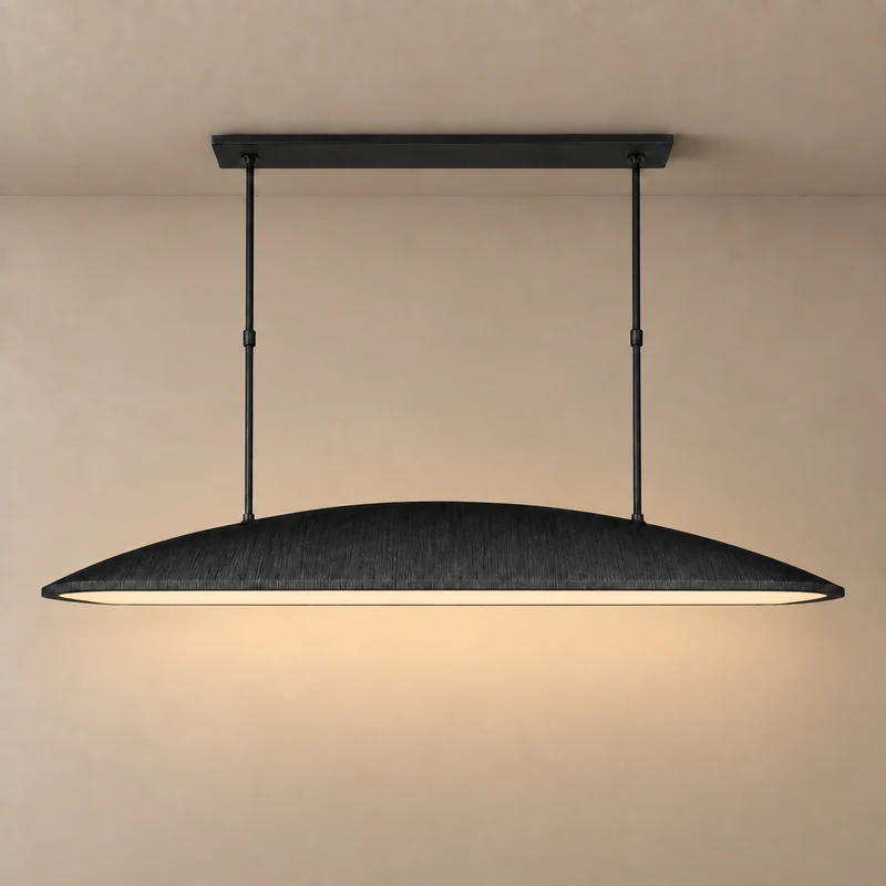 Linear Black Chandelier Light | CLMJU015B
