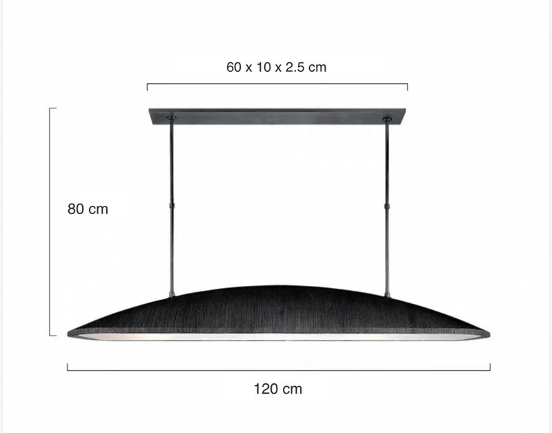 Linear Black Chandelier Light | CLMJU015B